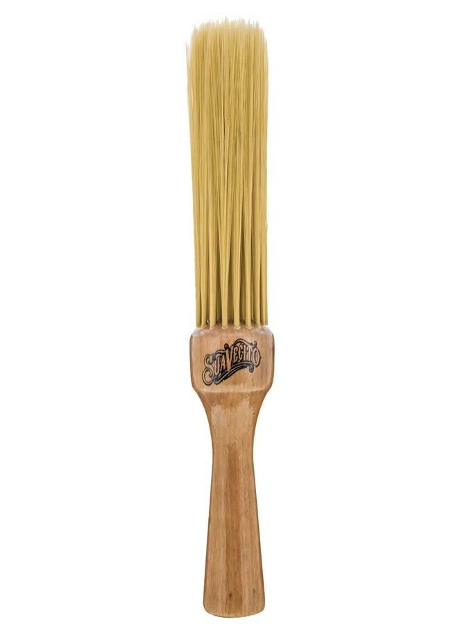 Suavecito Neck Duster Brush Long Soft Bristles & Wood Handle Clean Hair Dust Effortlessly - Image 1